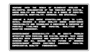 a black and white screen with text on it